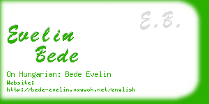 evelin bede business card